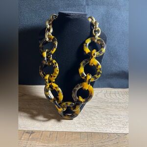 J. Crew Faux Tortoiseshell Statement Necklace